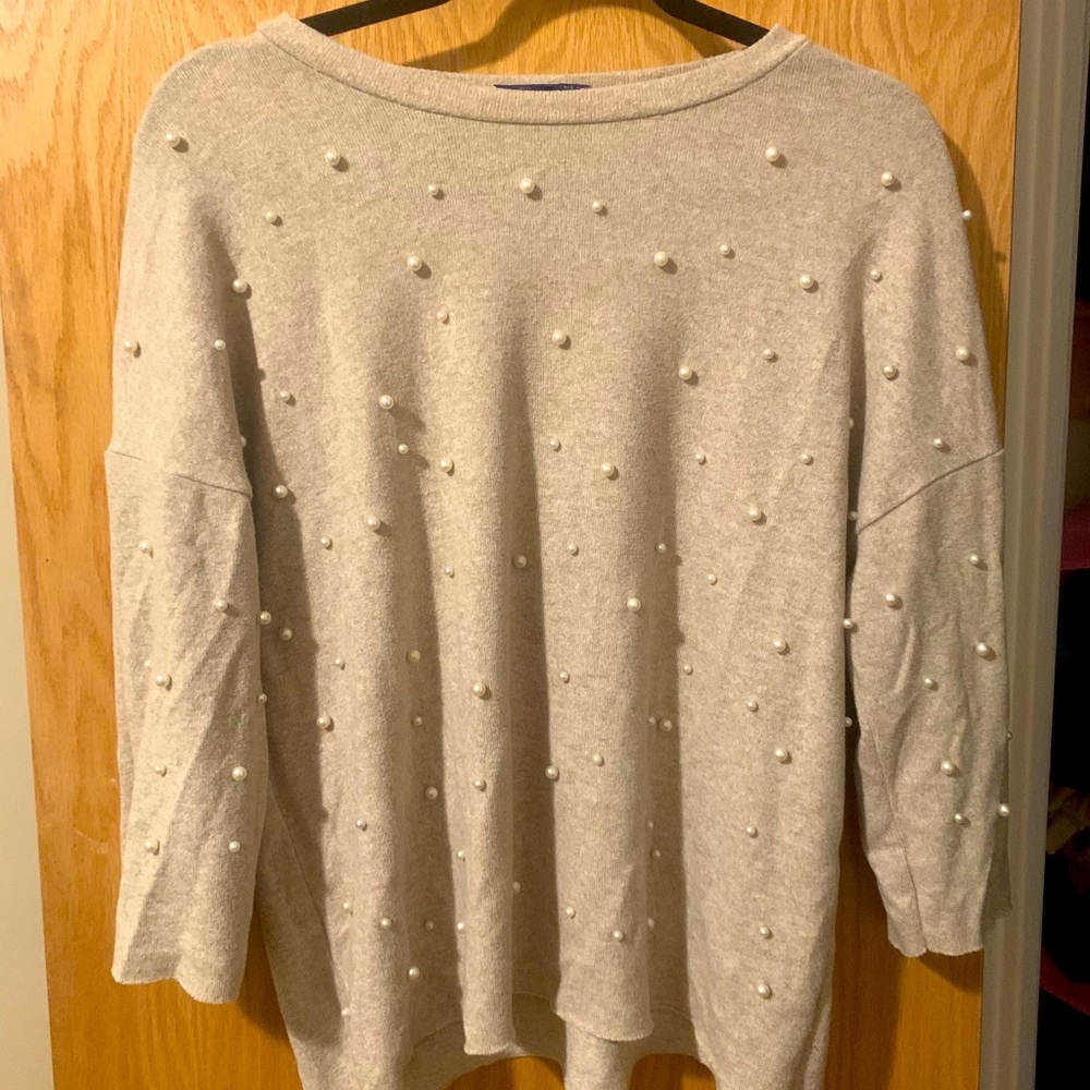 Zara pearl sweater